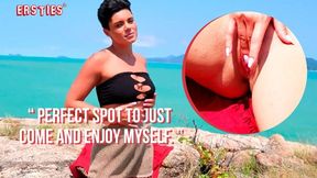 German slut squirts while fucking outdoors