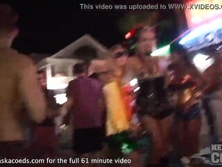avid toga party during public nudity festival in key west florida