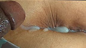 Big fat ass white woman getting her fat pussy fucked close up by black cock