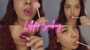 Licking, sucking and chewing a lollipop | ASMR