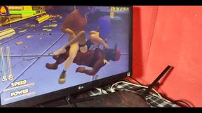 I Find Her Playing a Porn Game and She Asks Me to Fuck Her Ass.