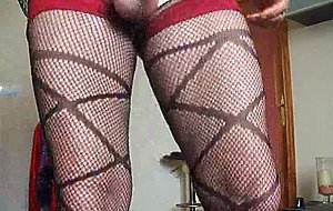 Sissy Coca crossdresser fun with dildos