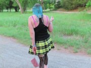 Amateur anal public roller skates