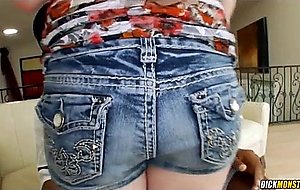 Thick booty lacey lay first experience fucking a big black dick