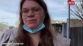 My Dirty Hobby - German amateur gets an orgasm in public