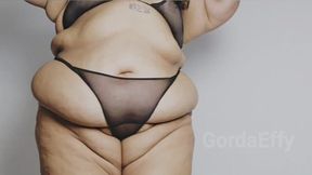 Ssbbw teasing you with her phat pussy & huge ass