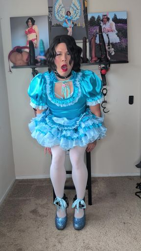 Sissy Candy Playing with Dildos Part 1