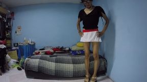 Joselynne Crossdresser In Skirt And Heels Butthole And My Cock To Web