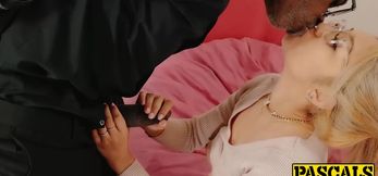 Blonde goddess Gia Dibella hammered by SIZABLE BLACK DICK after d