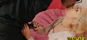 Blonde goddess Gia Dibella hammered by SIZABLE BLACK DICK after d