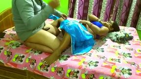 Blue Saree Hot Fucking Video