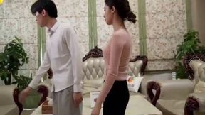 Sexy Chinese Stewardess Finds Passion at Home - Jelly Media Exclusive 91CM-065