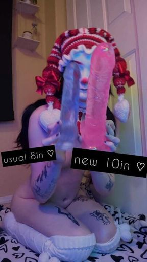 i WILL get this 10in girth monster down my throat, practice vids coming 😠
