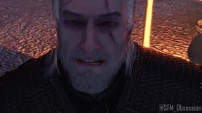 Gay monster fucks Geralt with his huge dick in impossible troll cock raw animation