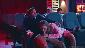 Athena Faris And Ricky Spanish In Lustful Slut Gets Fucked In The Cinema