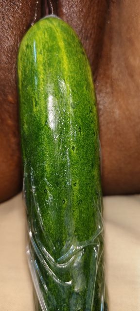 Today I felt like getting fucked by a cucumber