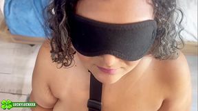 Lucky Gurl Anita Valentina - Latina Hot Wife Bonded, Blindfolded and Throat Fucked