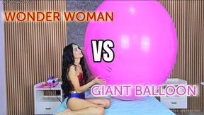 Wonder Woman vs Giant Balloon