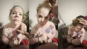 rough face fuck for sexy redhead