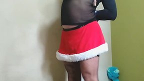 Santas pet bound, gagged, and caged