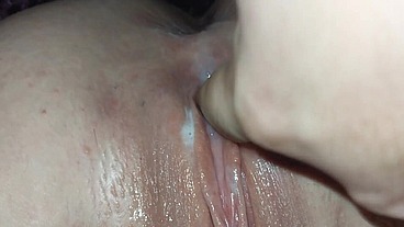 Deep cream pie in my little pussy