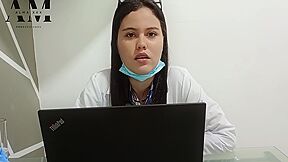 My Doctor Swallows All My Cock In Her Office