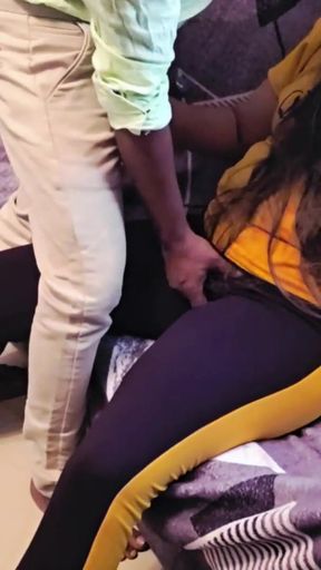 Female gym Trainer sex with new Student in unexpected situation  Hindi Voice full video   Clip 1