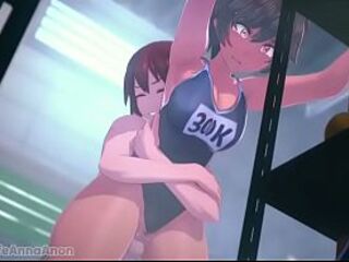 male grabs by the waist, animation by Ana Anon