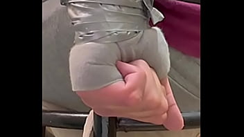 Chilean gay coach with his hand tied with duct tape struggling (001)