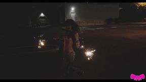 public flashing honey gold and dakota marr sparkler fireworks