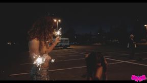 public flashing honey gold and dakota marr sparkler fireworks