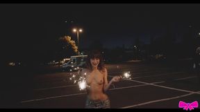 public flashing honey gold and dakota marr sparkler fireworks