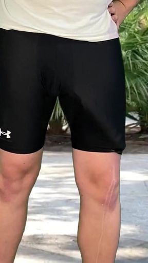 Massive Cock Outdoor Flashing Cum