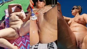 Karola rasiert ihre Fotze blank