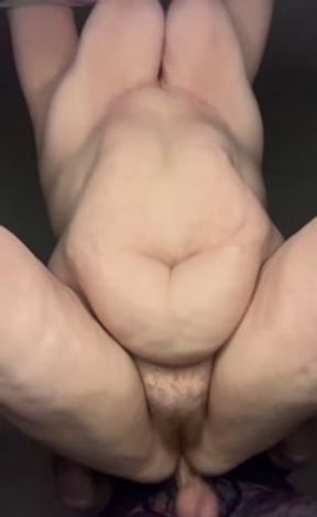 BBW With Big Tits Big Ass Plump Belly Fucked In Both HolesFrom Behind, CUM IN MY FAT WHITE ASS 😍🍑