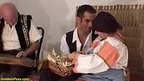 rough wild anal&#x1F44C; trio farm family fuck session with thick bush