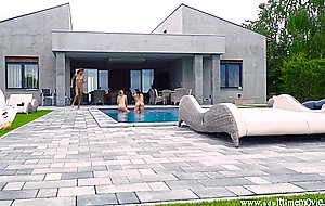 Three in the pool