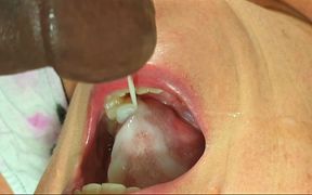 Black Man Playing the Try Not Cum Challenge with His Wife Sucking on His Cock and Ended up Cumming Hard Inside Her Mouth