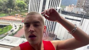 Latin Guy Models His Sexy Clothes And Ends Up Masturbating