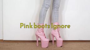 Pink boots Ignore