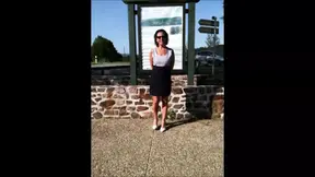 Big-titted natural babe Noemie Repos rides hard