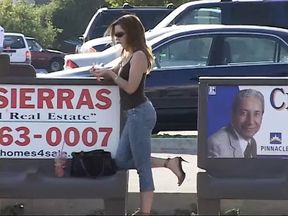 Brunette with small tits gets hot anal drilling from big black cock