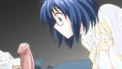 Watch this busty Japanese teen take her first ever big cock in this uncensored hentai with her massive natural boobs bouncing!