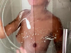 Hot blonde glamour babe solo plays to pleasure her hot body