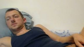 Jerom Plays with His Hard Cock
