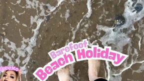 Barefoot Walking on the Beach