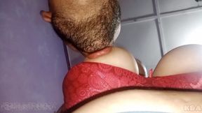 I suck hard on my wife's big natural tits and then fill her with milk, I'm still addicted to her nipples