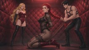 Bondage Stories #90: Crimson Braids in the Echoing Chamber
