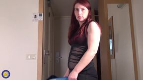 Horny Dutch Redhead Tamara Stuffs Her Pussy with Her Favorite Sex Toy