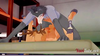 Beastar yaoi legosi fucks louis and spunk inside